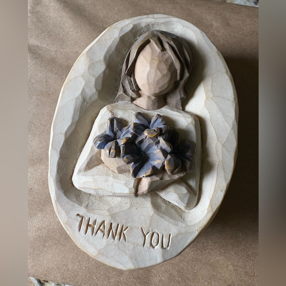 Willow Tree Demdaco Susan Lordi 2005 Thank You Keepsake Trinket Box - Picture 2 of 7